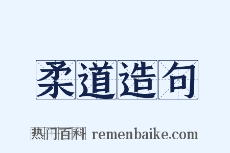 柔道造句是什么意思的图片